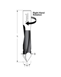 Freud TH70057R 7mm Carbide Tipped Right Hand Through Hole Drill Bit