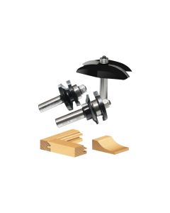 Timberline TRS-280 1/2" 3 Piece Cove Raised Panel Door Making Router Bit Set