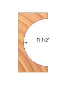 Freud UP107-IC 1-1/4" x 1" Convex Radius Shaper Cutter Head