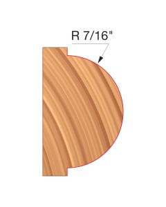 Freud UP125-IC 3-5/8" x 1-13/32" x 1-1/4" Concave Radius Shaper Cutter