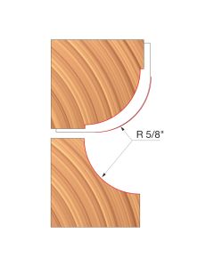 Freud UP137-IC 4-11/16" x 1-35/64" x 1-1/4" Comb. Convex & Concave Shaper Cutter