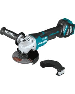 Makita XAG20Z, 18V LXT 4‑1/2" / 5" Brushless Cut‑Off/Angle Grinder, Bare Tool with Electric Brake &
