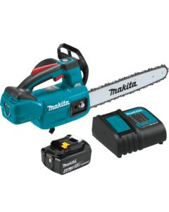 Makita XCU10SM1, 18V LXT 4.0 Ah Lithium‑Ion Brushless Cordless 12" Top Handle Chain Saw Kit