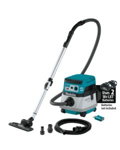 Makita XCV22ZU, 36V (18V X2) LXT 2.1 Gallon BL Hepa Filter Dry Dust Extractor/Vacuum, Bare Tool
