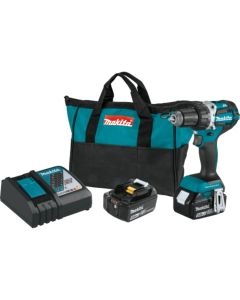 Makita XFD12T, 18V LXT 1/2" 5.0Ah Li‑Ion Compact Brushless Cordless Driver‑Drill Kit