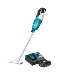 Makita XLC03R1WX4, 18V LXT 2.0Ah Li‑Ion BL CL Compact Stick Vacuum Kit, Trigger w/ Lock