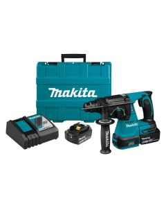 Makita XRH01T LXT 1" 18V 5.0 Ah Lithium‑Ion Cordless Rotary Hammer Kit