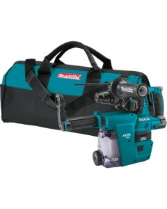 Makita XRH01ZWX, 18V LXT 1" SDS‑PLUS Rotary Hammer w/ HEPA Dust Extractor Attachment, Bare Tool