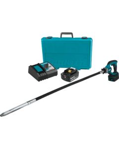 Makita XRV01T, 18V LXT 4' 5.0Ah Lithium‑Ion Cordless Concrete Vibrator Kit