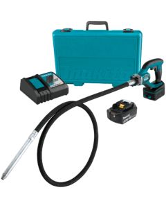Makita XRV02T, 18V LXT 8' 5.0Ah Lithium‑Ion Cordless Concrete Vibrator Kit