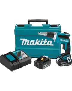 Makita XSF03T, 18V LXT 5.0Ah Lithium‑Ion Brushless Cordless Drywall Screwdriver Kit