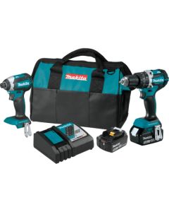 Makita XT269T, 18V LXT 5.0Ah Lithium‑Ion Brushless Cordless 2‑Piece Combo Kit