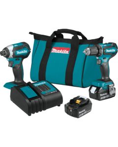 Makita XT281S, 18V LXT 3.0Ah Lithium‑Ion Brushless Cordless 2‑Piece Combo Kit