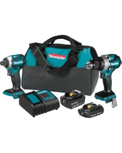 Makita XT296SMR, 18V LXT 2.0Ah/4.0Ah Lithium‑Ion Brushless Cordless 2‑Piece Combo Kit