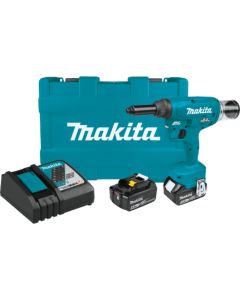 Makita XVR02T, 18V LXT 5.0Ah Lithium‑Ion Brushless Cordless Rivet Tool Kit