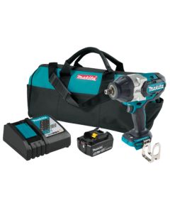 Makita XWT19T, 18V LXT 5.0Ah Lithium‑Ion BL CL 3‑Speed 1/2" Sq. Drive Impact Wrench Kit