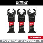 Milwaukee 49-25-1573 Nitrus Carbide Open-Lok 1-3/8" Universal Fit Multi-Tool Blade, 3 Piece  