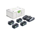 Festool 578675, SYS 18V 4xHP5/TCL6DUO Energy Sets