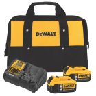 DeWalt DCB205-2CK 20V Max 5.0 Ah Starter Kit with 2 Batteries and Charger