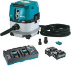 Makita GCV02PMU, 40V Max XGT 4.0Ah 2.1 Gallon BL CL Hepa Filter Dry Dust Extractor Kit