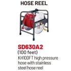 MAX SD630A2 100' High Pressure Air Hose with Hose Reel