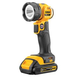 dewalt 18 volt 300 lumen xenon rechargeable power tool flashlight 20V MAX* LED Work Light/Flashlight (DCL040) Battery and charger not included DeWalt DCL040 20V Max Cordless
