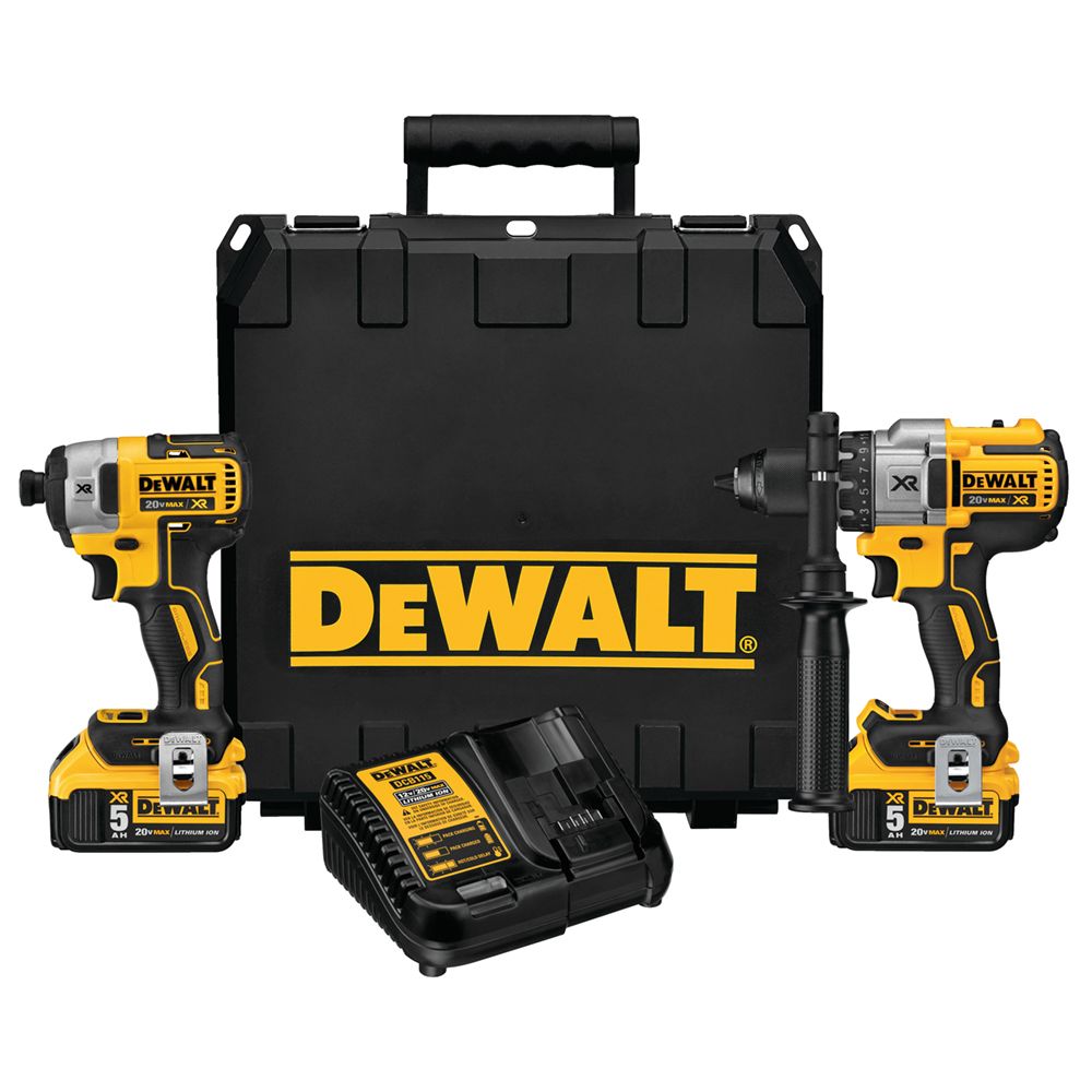 DeWalt DCK299P2 XR 20V Max 5 Ah Cordless Hammerdrill and Impact