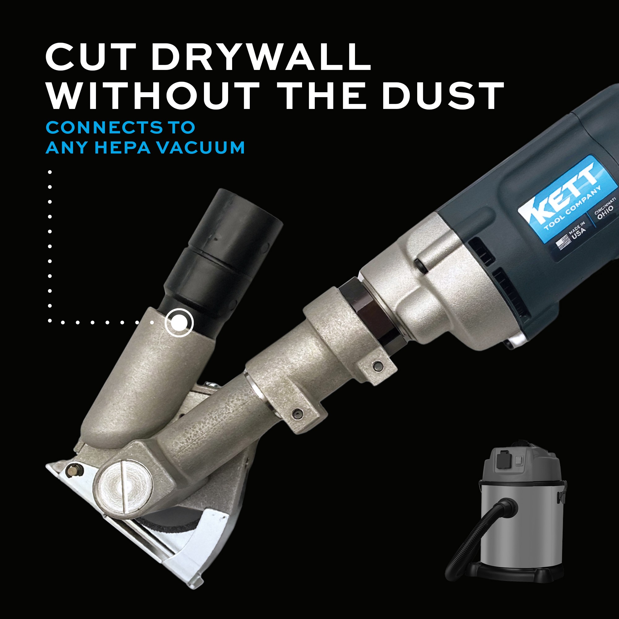 Drywall Cleanup - KSV-432 Electric Vacuum Saw